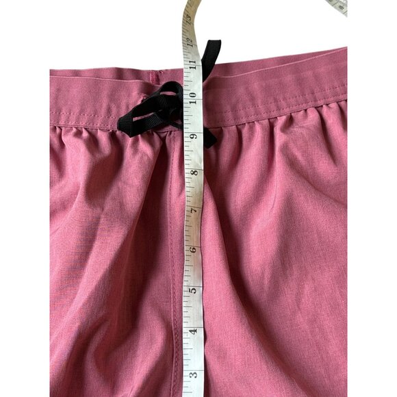 Skora Pacer Shorts 5 Inch Mens M Quick Dry Athletic Shorts Red Moscato Chambray - Picture 16 of 16